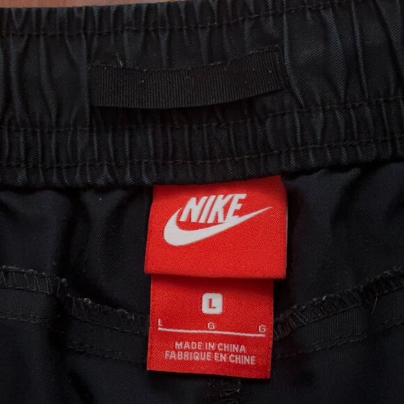 Nike Pants Mens Size L Modern Woven Joggers Slim Fit Drawstring Stretch Black - Picture 6 of 8
